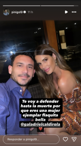 Mauricio Pinilla y Gala Caldirola